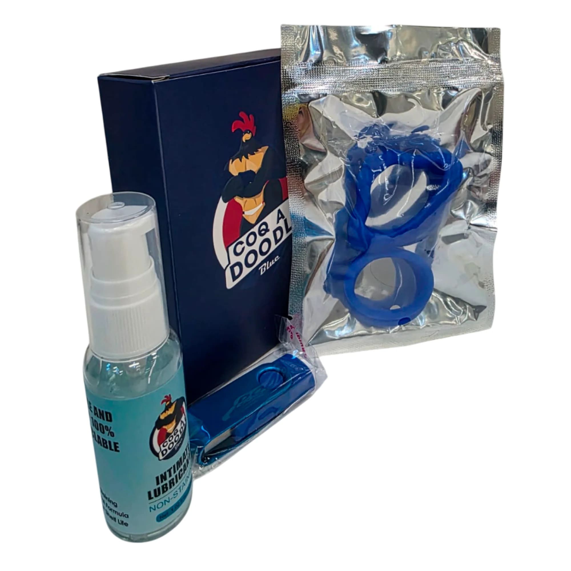 Coq A Doodle Blue is a premium, discreet health solution